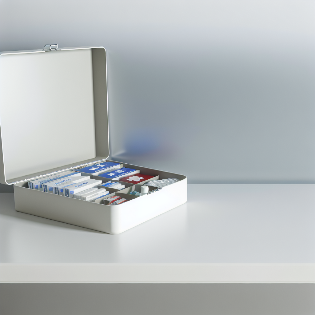 Well-stocked first aid kit